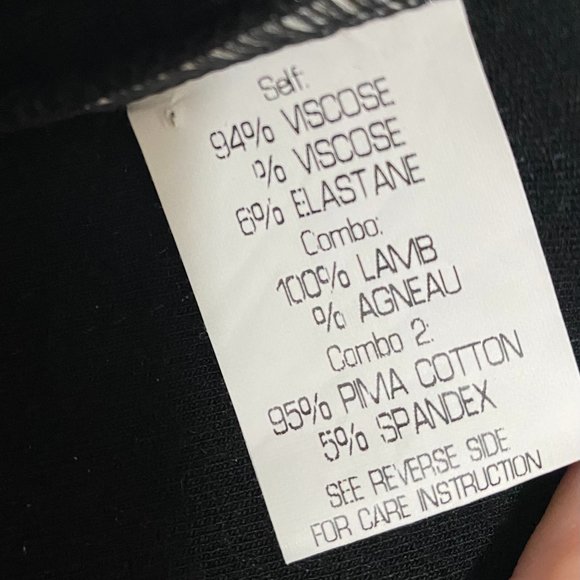 Size 2 Black and Leather Theory Dress - Picture 9 of 11